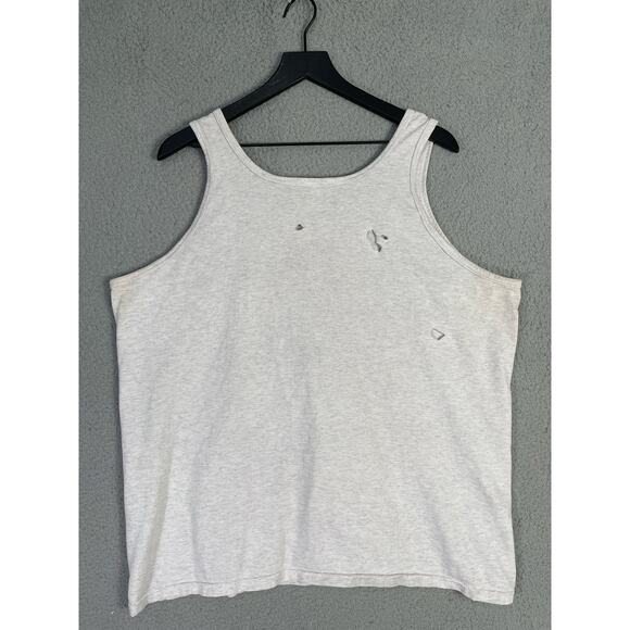 Vintage Soffe Shirt NAVY Tank Top XL Gray USA Made Distressed Military Gym Shirt - Picture 6 of 7